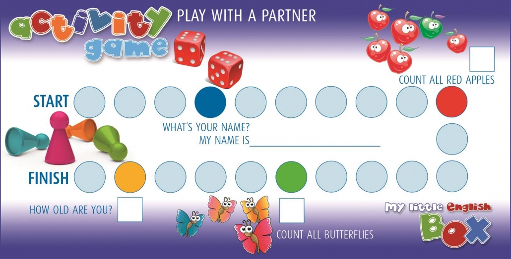 activity game, spielerisch Englisch lernen für Kinder, my little English Box